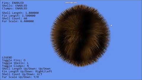 Fur Geometry shader - Shells & Fins method, with fur clumping!