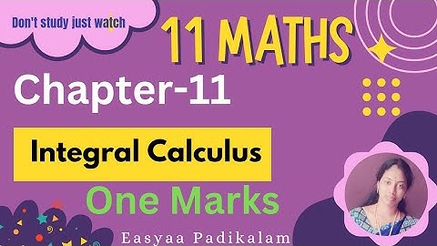 11 Maths - Chapter 11 - Exercise 11.13 - One mark shortcuts