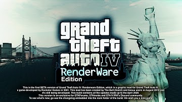 Grand Theft Auto IV RenderWare Edition [BETA] [GTA III MOD] Trailer 2 | GTA 3 Machinima