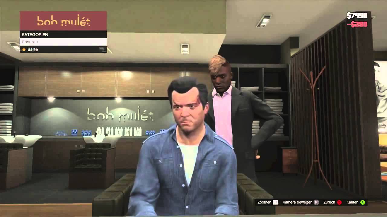 GTA V Getting A New Haircut HD - YouTube