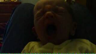 Baby Wyatt Yawning - Cute
