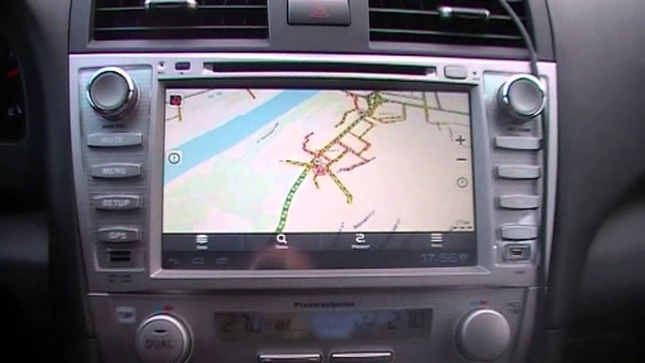 Магнитола Андроид и карты пробок и тд. - YouTube