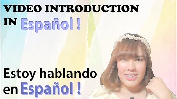 Video Introduction dalam bahasa Spanyol. Estoy hablando en Español. Indonesian speaking in Español.