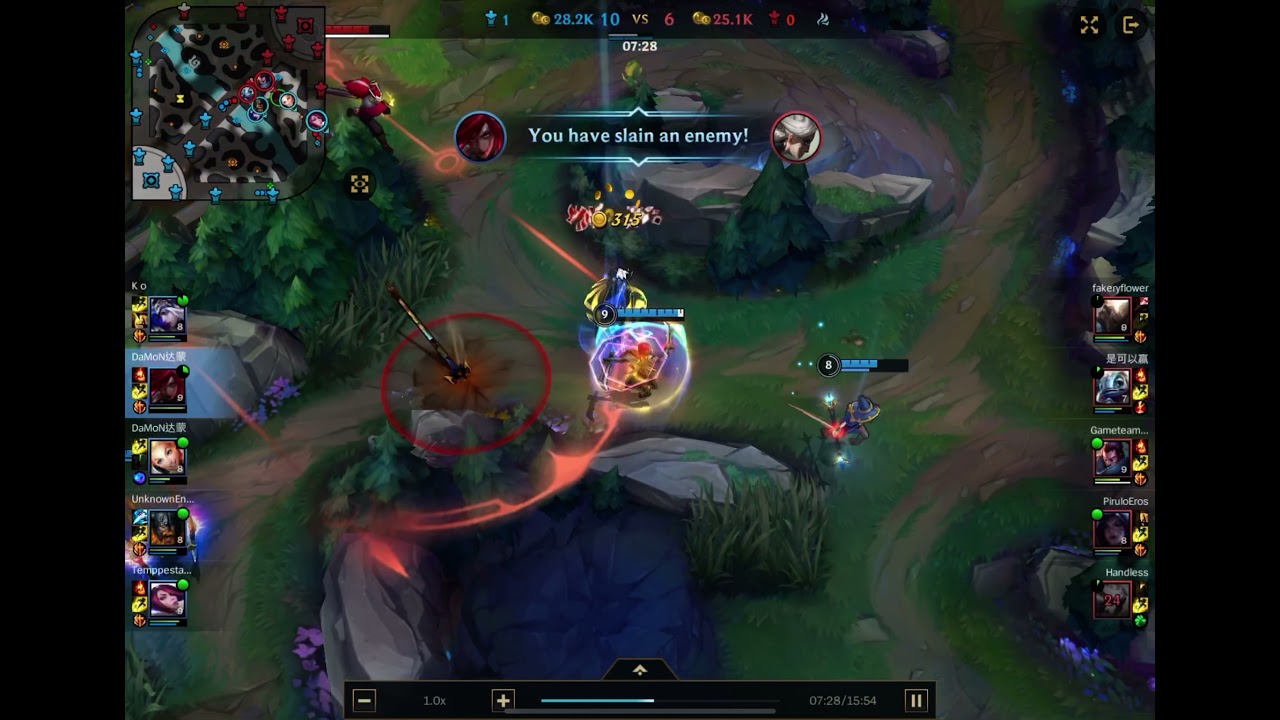 Katarina 1hp penta kill