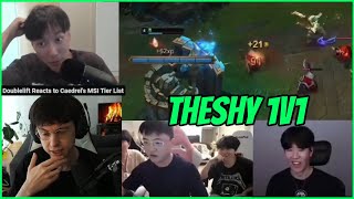TheShy Plays 1v1s With Rookie & Uzi, Caedrel Reacts To Doublelift's Criticism Of His MSI Tier Lisr