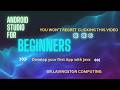 Create Your First Android App in Android Studio (Java) | Beginner Friendly Tutorial