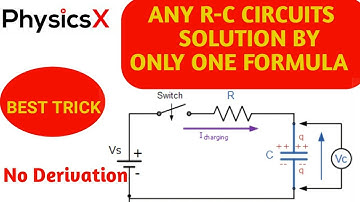 RC circuits| Trick to solve RC Circuit without derivation. #IITJEE#IITJAM #JEEMAIN #JEEADVANCE #NEET