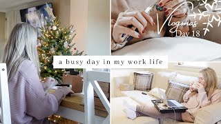 A Day In My Work Life | etsy shop owner, full time youtuber, finding balance | VLOGMAS day 18