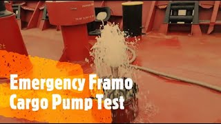 Emergency Framo Pump | Testing of Emergency Framo Pump | Merchant Navy Life