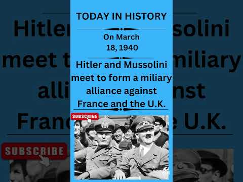 Today In History: Hitler And Mussolini Meet At Brenner Pass Didyouknow Ww2 Wwii