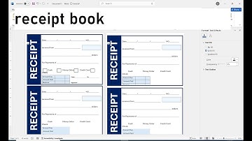 How to Design a Professional Receipt Book in MS Word: Step-by-Step Guide