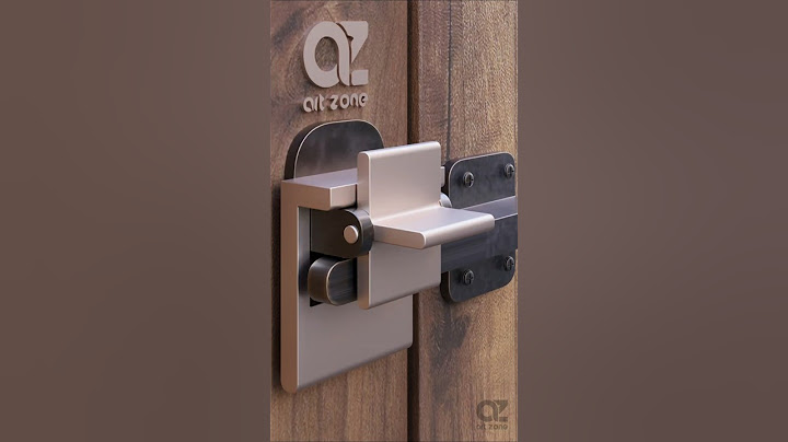 simple latch door locking design