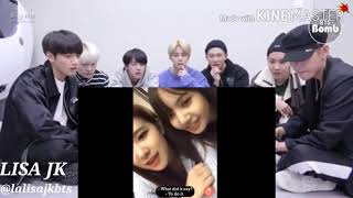 BTS REACTION TO CHAELISA MOMENTS_CHAELISA BEING FLIRTY [FMV]