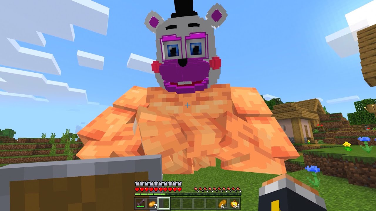 MOSTREI OS NOVOS ANIMATRONICS PARA ELA NO MINECRAFT !! Freddy Fazbear´s Pizza Addon