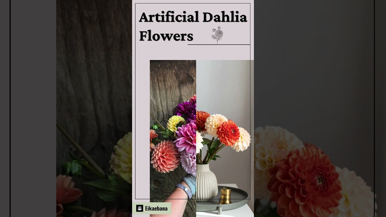 Artificial Dahlia Flowers | Business Decor | Home Decor | Shop online @shop.eikaebana