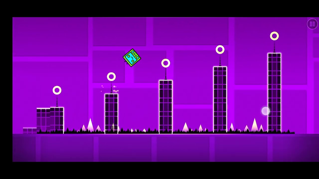 trying to beat the first level/easiest level of geometry dash lite # ...