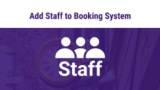 Online Booking System with Wix - Adding Staff