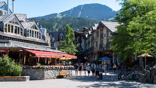 Whistler Village Summer Walk - British Columbia・4K HDR