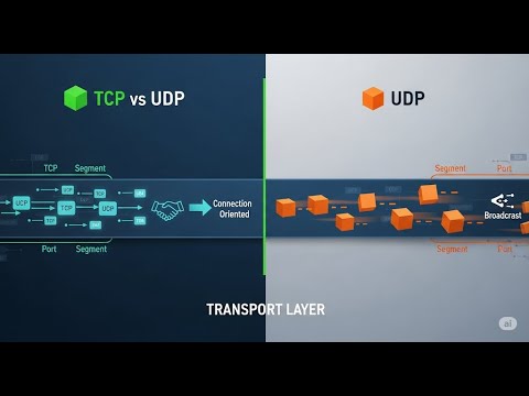OSI Model Layer 4: The Transport Layer - TCP vs. UDP Explained - YouTube