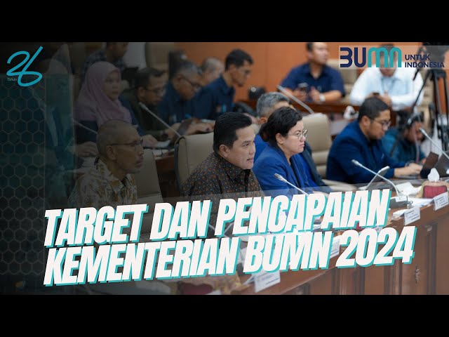 Videografis Target dan Pencapaian Kementerian BUMN 2024 class=