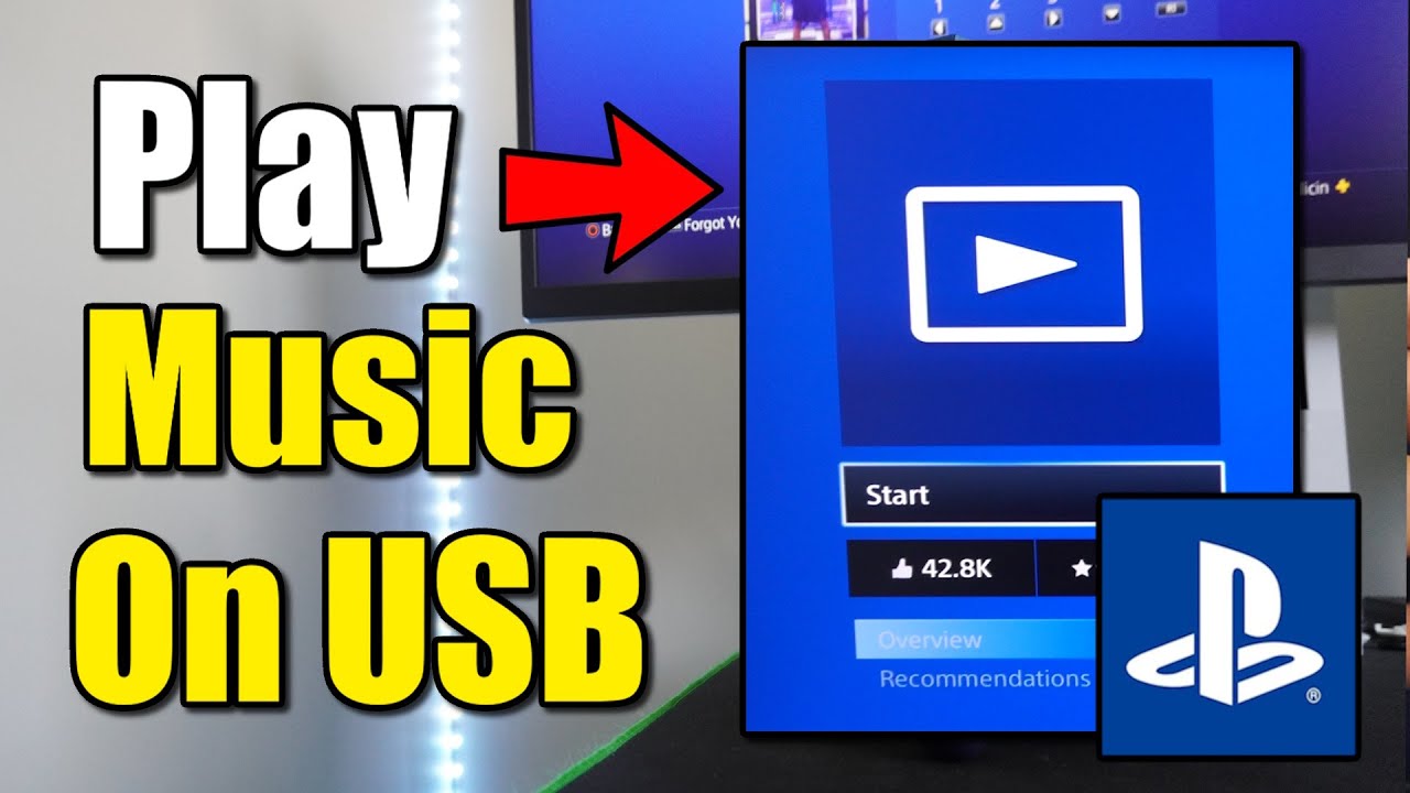 How to Play Music from USB drive on PS4 with Media Player - YouTube