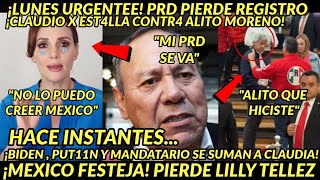 LUNES URGENTEE! PIERDE LILLY TELLEZ SE ACABO PRD SE QUEDA SIN REGISTRO CLAUDIO X NO PUDO MAS HOY