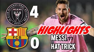 Messi Destroyed Barcelona 😱 | Miami 4-0 Barca”“Miami vs Barcelona 4-0 | Messi Magic Full Highlights”