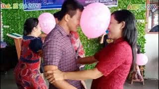 Keseruan Joget Balon Family Gathering UPTD Puskesmas Bozihona