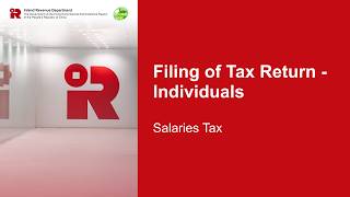 Filing of Tax Return - Individual (Salaries Tax) (TRP)