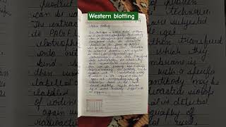 Western blotting #botany #science #notes #books#3d #youtubeshorts