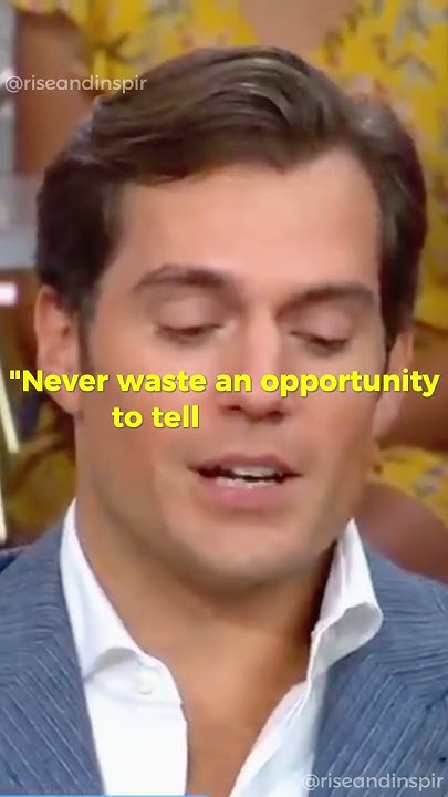 Henry Cavill Shares Advice From His 80 Year Old Friend #shorts #