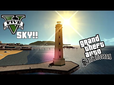 Gta V Skybox Mod With Insanity Vegetations Gta San Andreas Better Sky Youtube - gta san andreas cj roblox skin mod gtainside com