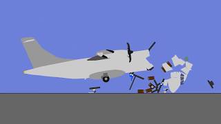 Samoloty Zgnioty - Plane Crashes (Algodoo Contraptions)