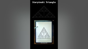 Sierpinski Fractals #satisfying #fractals #math #geometry #howto #tutorial #recursion
