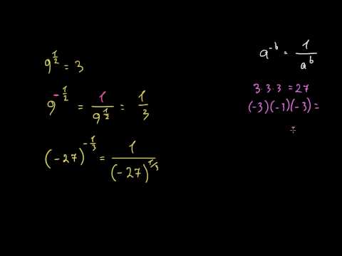 წილადის შემცველი ხარისხების გამოთვლა: უარყოფითი წილადი (მრიცხველში 1-ით)