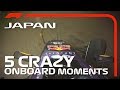 5 Crazy Onboard Moments | Japanese Grand Prix