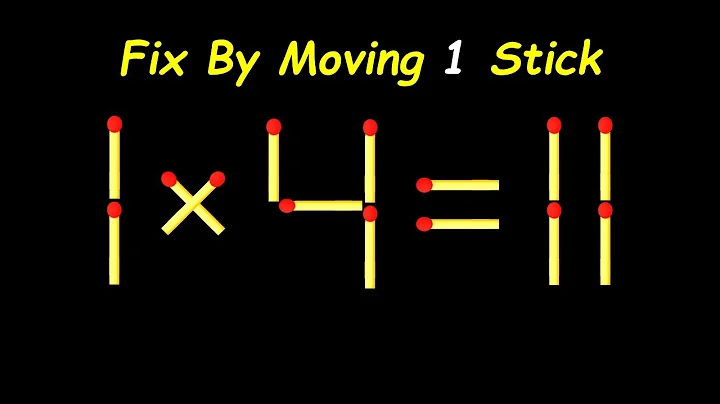 IQ Test: Move One Matchstick to Make the Equation Correct!
