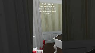 How to hang paintings on top decal wallpaper WITHOUT TRANSFORM PLUS in Bloxburg!#shorts#bloxburg