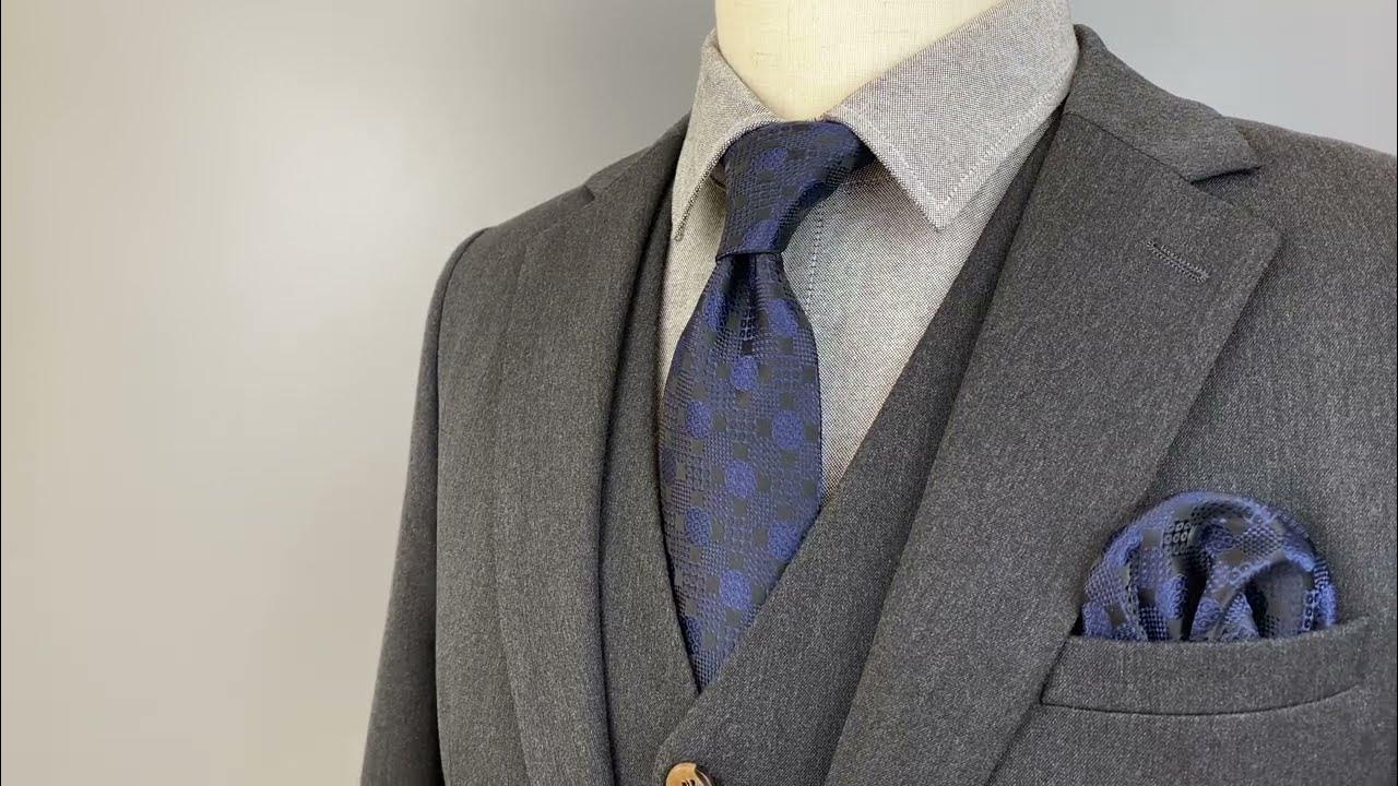 J14 Navy Blue Pattern Mens Neckties - YouTube