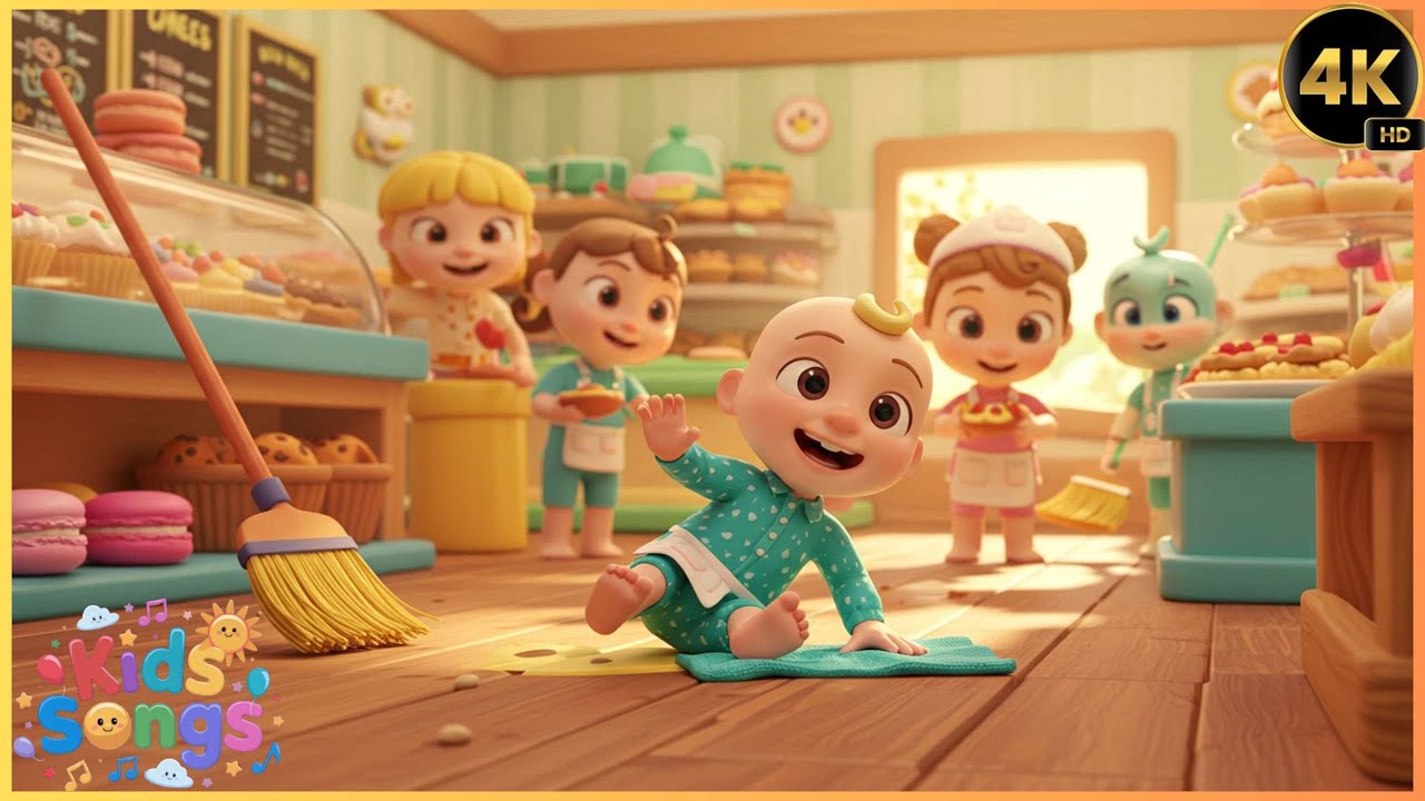 🎵 John Cleans the Bakery | Fun Cleaning Song for Kids 🍞🧼 | Cocomelon Style