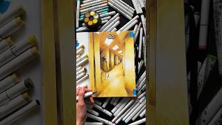 How to Draw 2-POINT PERSPECTIVE!! 👀✍️ #arttutorial