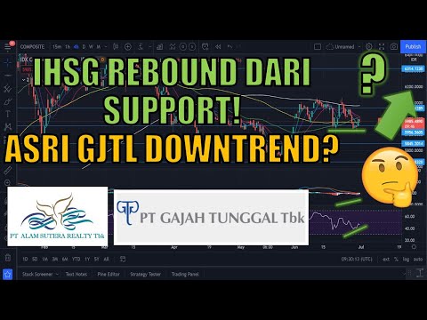 IHSG REBOUND NAIK DARI SUPPORT! ASRI GJTL DOWNTREND? - Analisa Teknikal Saham IHSG ASRI GJTL