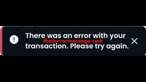 There was an error with your transaction (Opensea)