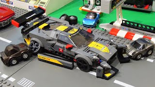 Lego : Build a Chevrolet Corvette C8.R Race Car - StopMotion