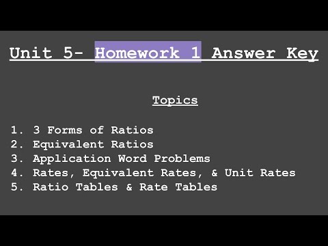 answer key homework