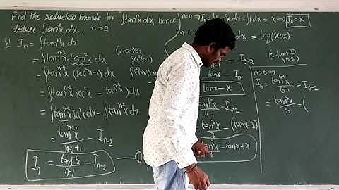 INTEGRATION Part14 by Nagaraju Sir//Tan REDUCTION Formula/very impo lng qn //class12 2nd Yr MathsIIB