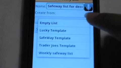 Voice Grocery List 2.0 Training Video