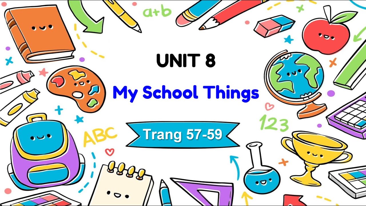 [TIẾNG ANH LỚP 3] UNIT 8: MY SCHOOL THINGS - YouTube