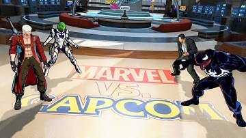 Dante & Gamora vs Venom & Frank West (Hardest IA) Marvel vs Capcom Infinite & Beyond