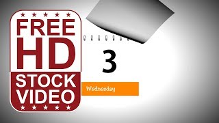 Free Stock Videos - 7 days calendar animation screenshot 4